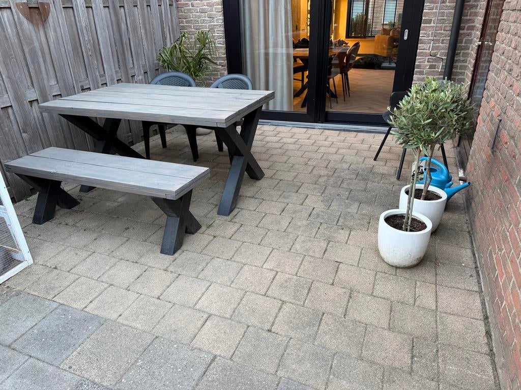 Tuintegels, Ophalen, Zo goed als nieuw, Rechthoekig, Hout