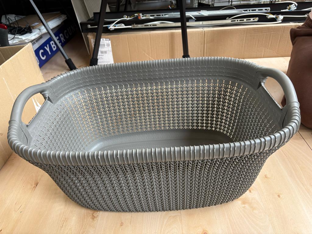 Robuuste wasmand in prima staat - Curver Knit, Gebruikt, Kunststof, Ophalen of Verzenden, Modern