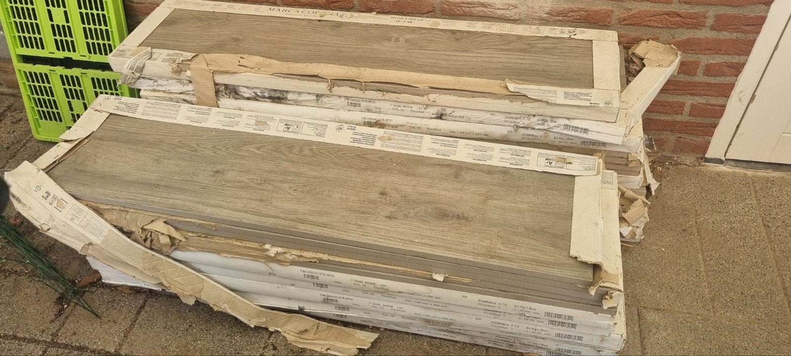 Nieuwe vloertegels 30x120 cm - Houtlook keramiek, Ophalen, 60 cm of meer, Keramiek, Nieuw