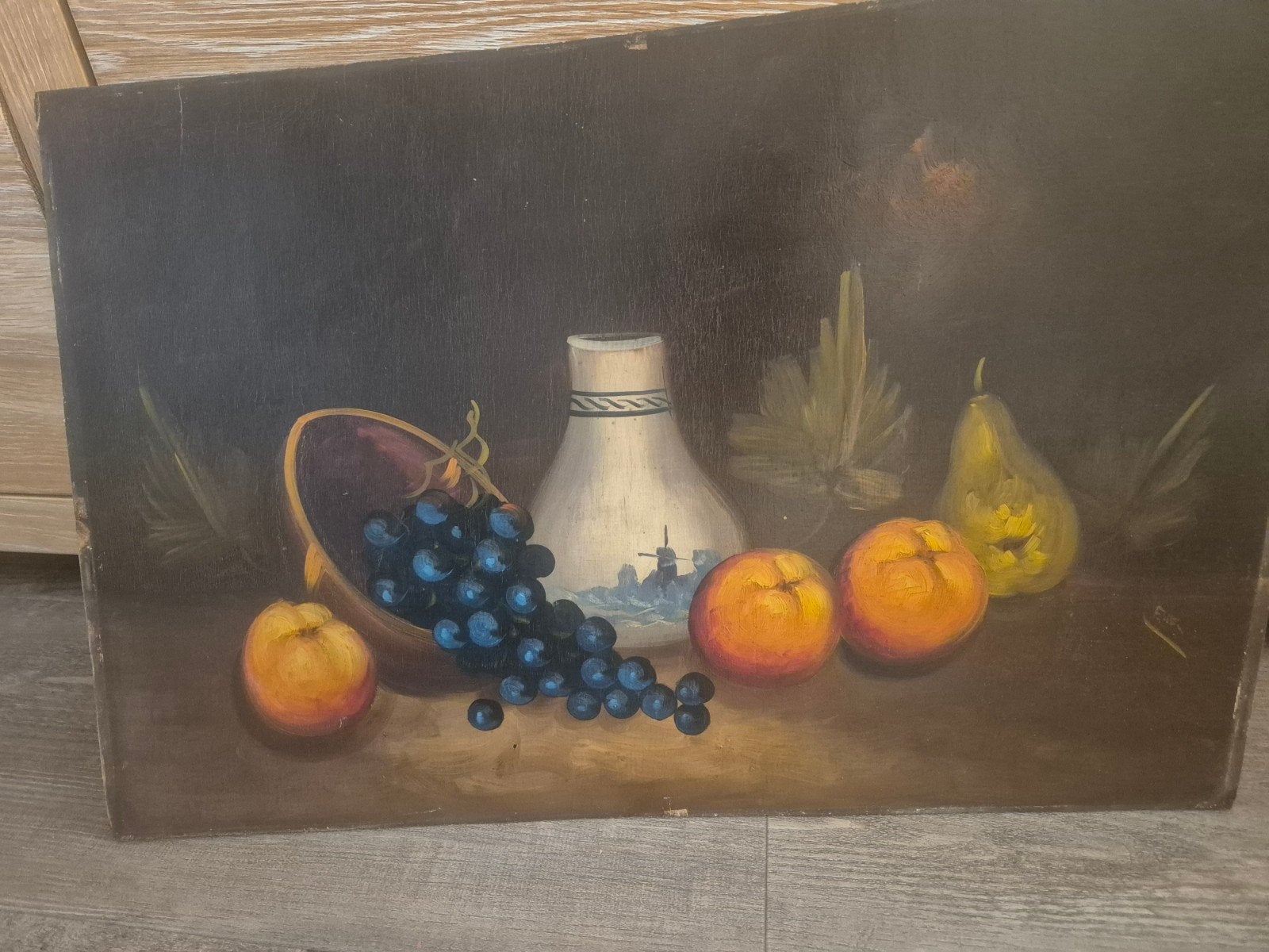 schilderij op hout, Ophalen