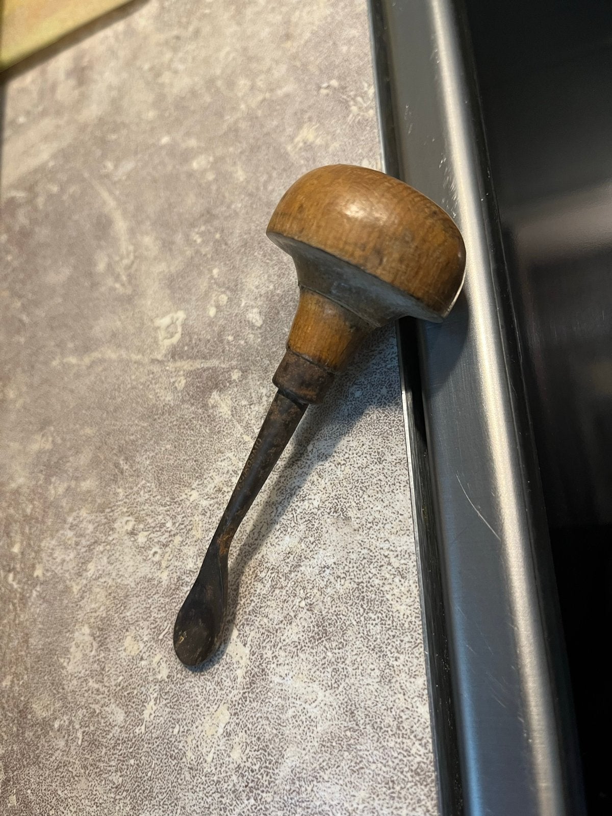 Antieke Palm Beitel - Houtsnijgereedschap, Ophalen of Verzenden