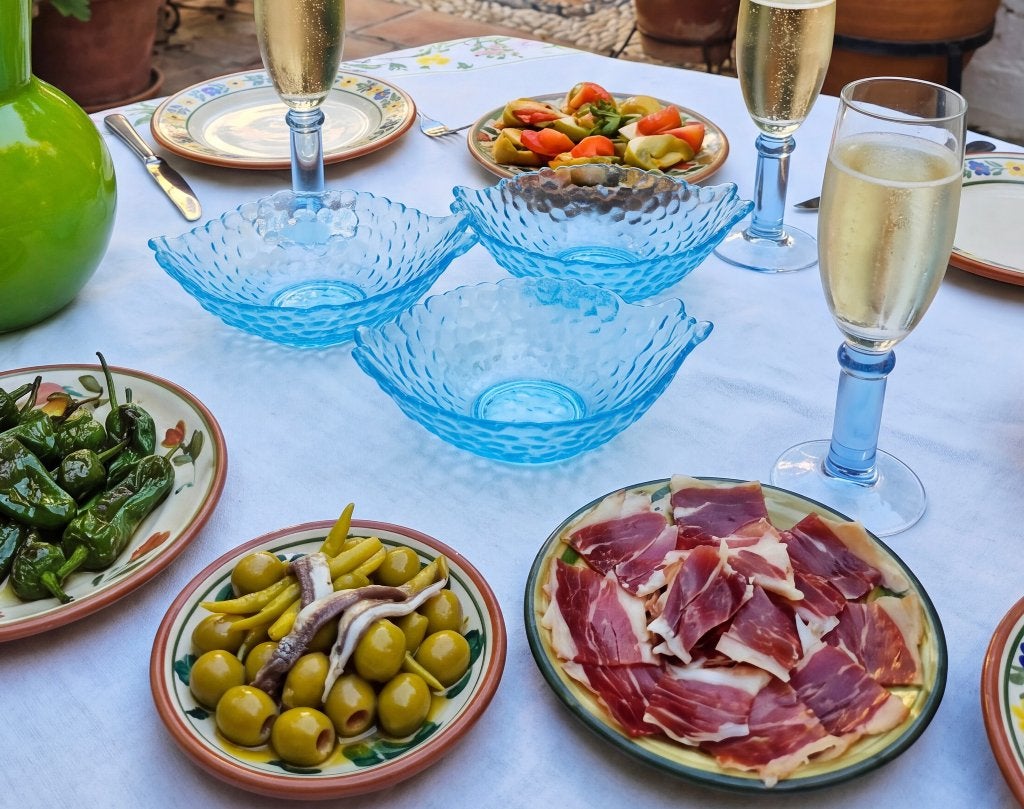 3 Mediterraan blauwe glazen schaaltjes '60 visvorm., Overige merken, Ophalen of Verzenden, Overige stijlen, Glas