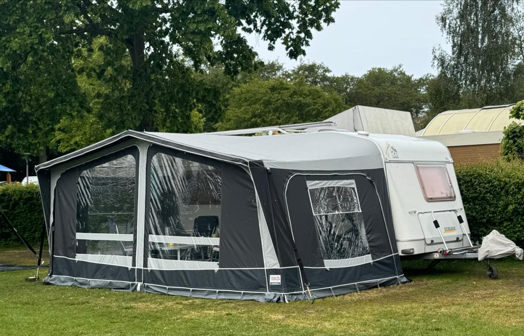 Dorema Montreal voortent 280 cm diep maat 12 (925-950), Ophalen, Gebruikt, Ten Cate All Season 240g/m2, Dorema