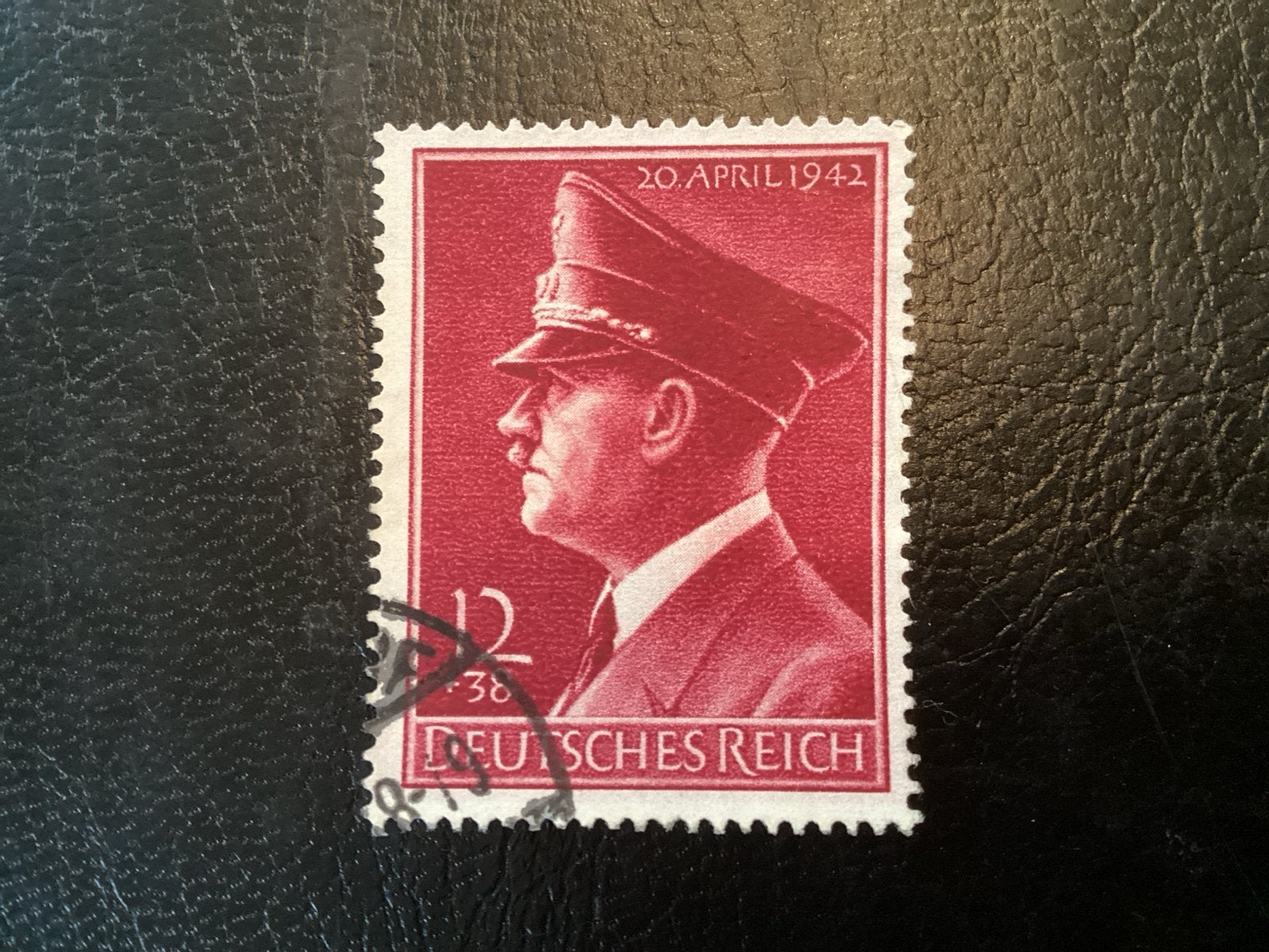 Zeldzame postzegel Adolf Hitler 20. April 1942, Ophalen of Verzenden, Gestempeld