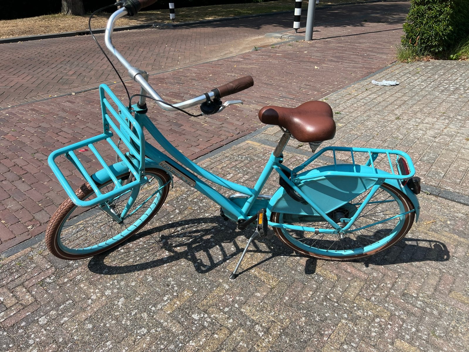 Popal meisjesfiets 24 inch - Turquoise, Fietsen en Brommers, Fietsen | Meisjes, Ophalen, Gebruikt, 24 inch