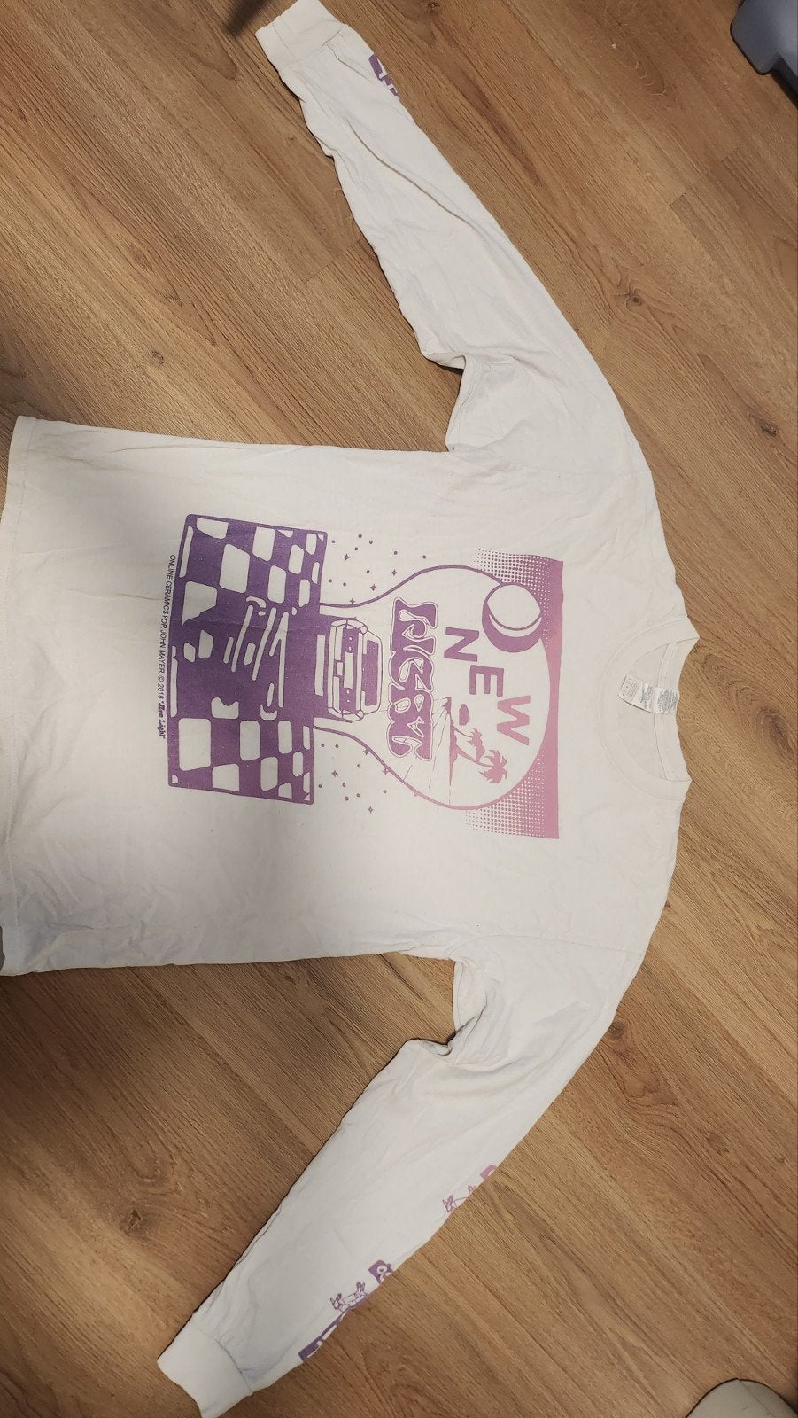 LIMITED EDITION - Witte longsleeve "New Light" - John Mayer, Verzamelen, Ophalen of Verzenden, Zo goed als nieuw, Kleding
