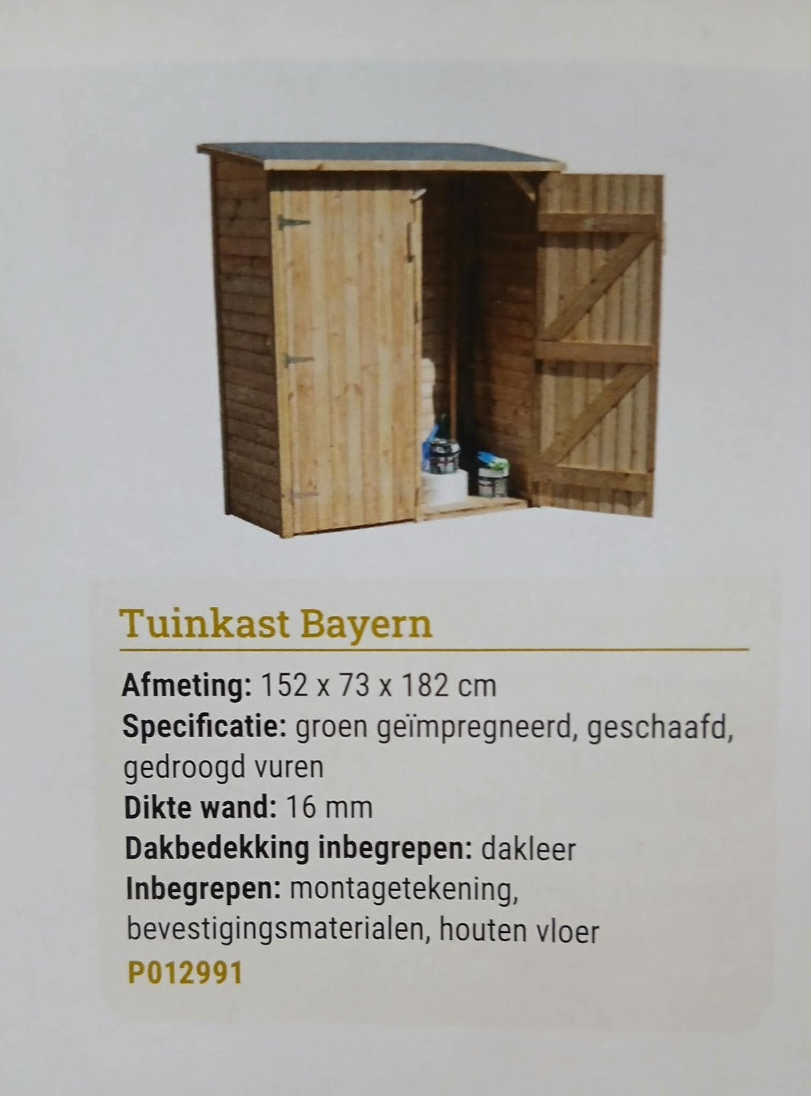 Tuinkast, Tuin en Terras, Ophalen, Nieuw