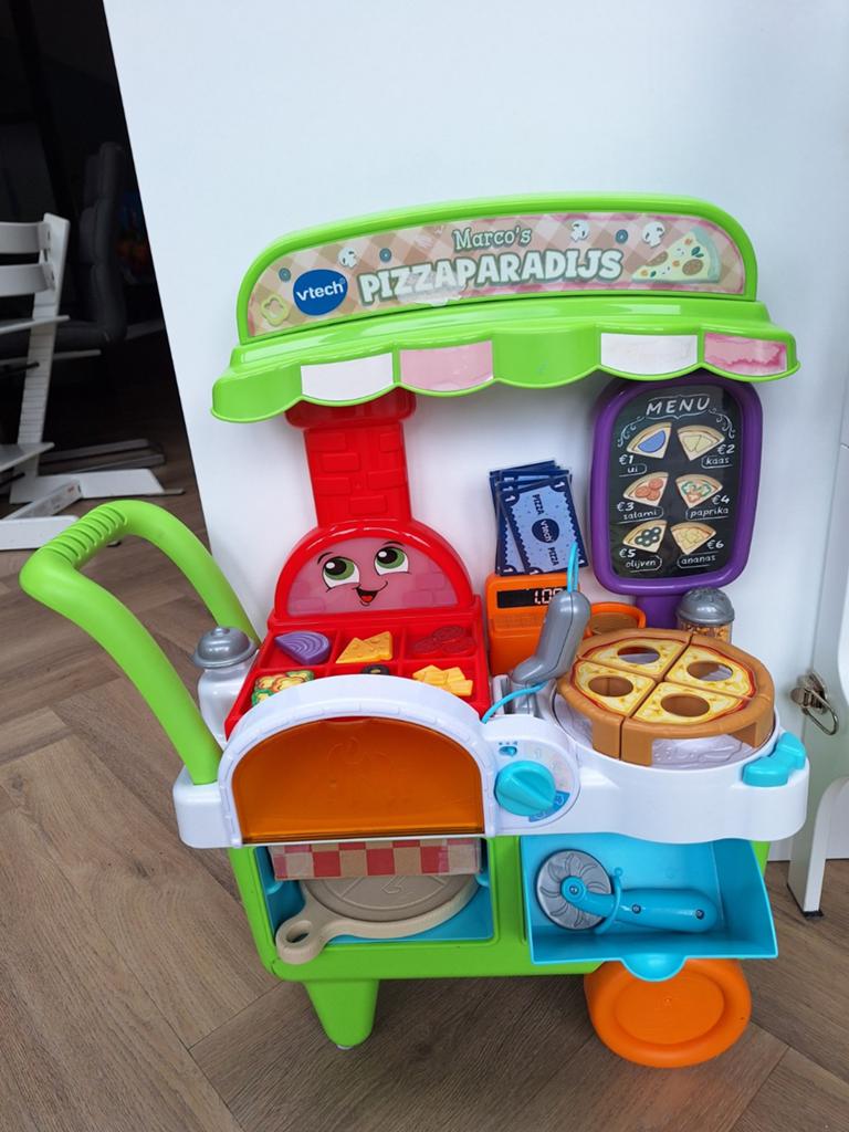 VTech Marco's Pizza kar Compleet, Ophalen of Verzenden, Gebruikt, Jongen of Meisje