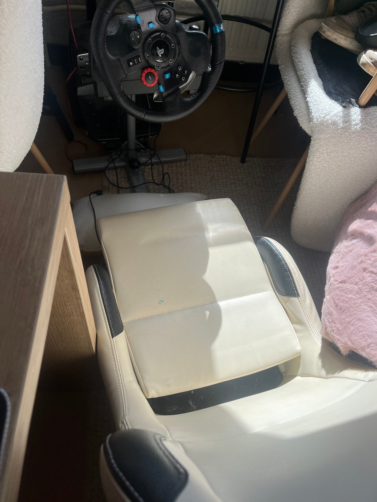 Playseat met racestuur - Goed gebruikt, nog prima!, Playseat, Ophalen, Gebruikt, Racestoel