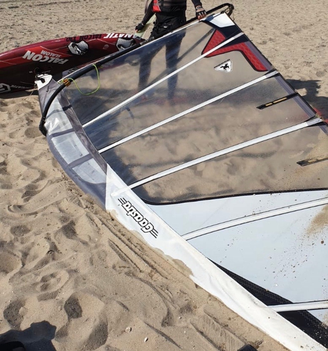 Complete Set: Fanatic Falcon Slalom 130 + Gaastra race zeil, Ophalen, Gebruikt, Minder dan 250 cm, Fanatic