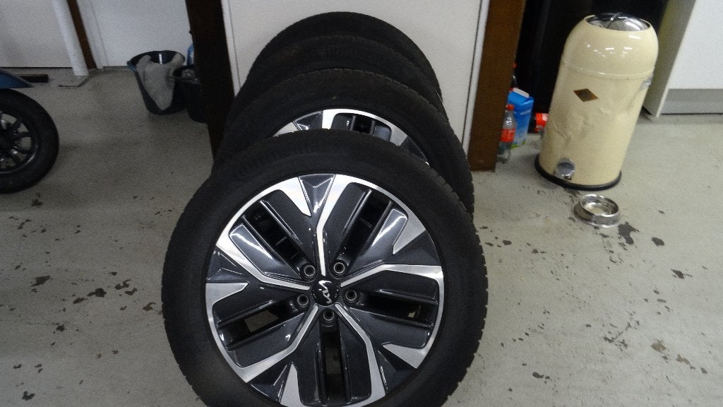 Kia EV6 Velgen met Continental Winterbanden 235/55R19, Gebruikt, Banden en Velgen, Winterbanden, 235 mm