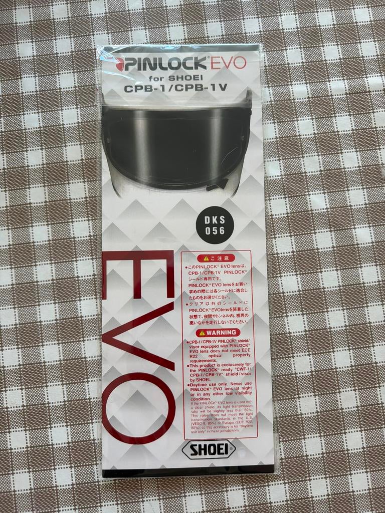 Shoei Pinlock EVO DKS056 (CPB-1/CPB1-V) vizier, Motoren, Kleding | Motorhelmen, Heren, Overige typen, Shoei, Ophalen