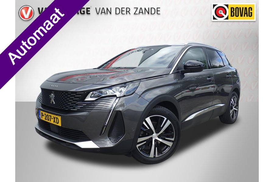 Peugeot 3008 1.2 GT Automaat, Cruise, Camera, LED, NAVI NL/N, Gebruikt, 1199 cc, Leder en Stof, Automatische klimaatregeling