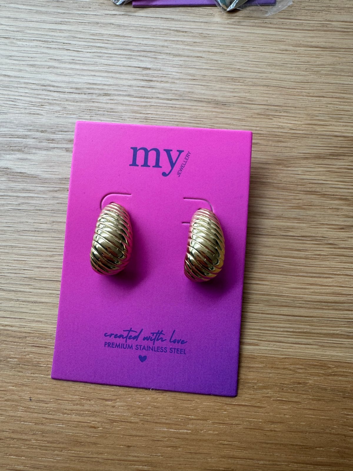 Gouden oorbellen van My Jewellery, Overige materialen, Nieuw, Ophalen of Verzenden, Knopjes of Stekers