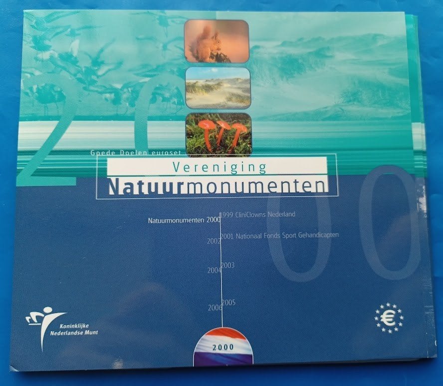 BU Goede Doelenset 2000 - Natuurmonumenten, Verzenden, Koningin Beatrix, Euro's, Setje