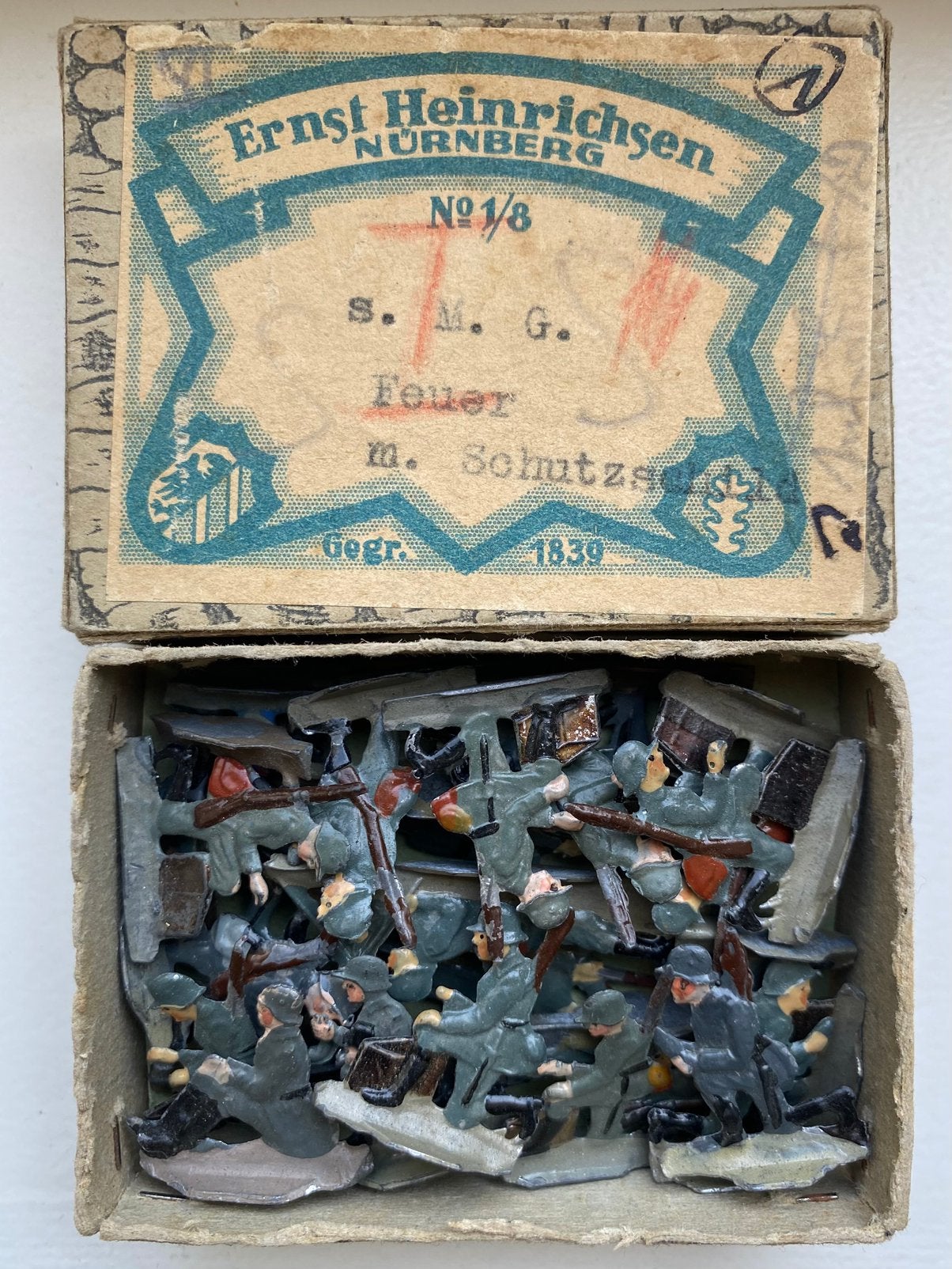 Tinnen soldaatjes wehrmacht wo2 28 stuks., Ophalen of Verzenden, Duitsland, Miniatuur of Beeldje