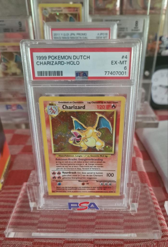 1999 pokémon DUTCH Charizard - Holo  EX - MT PSA  6, Verzenden, Zo goed als nieuw