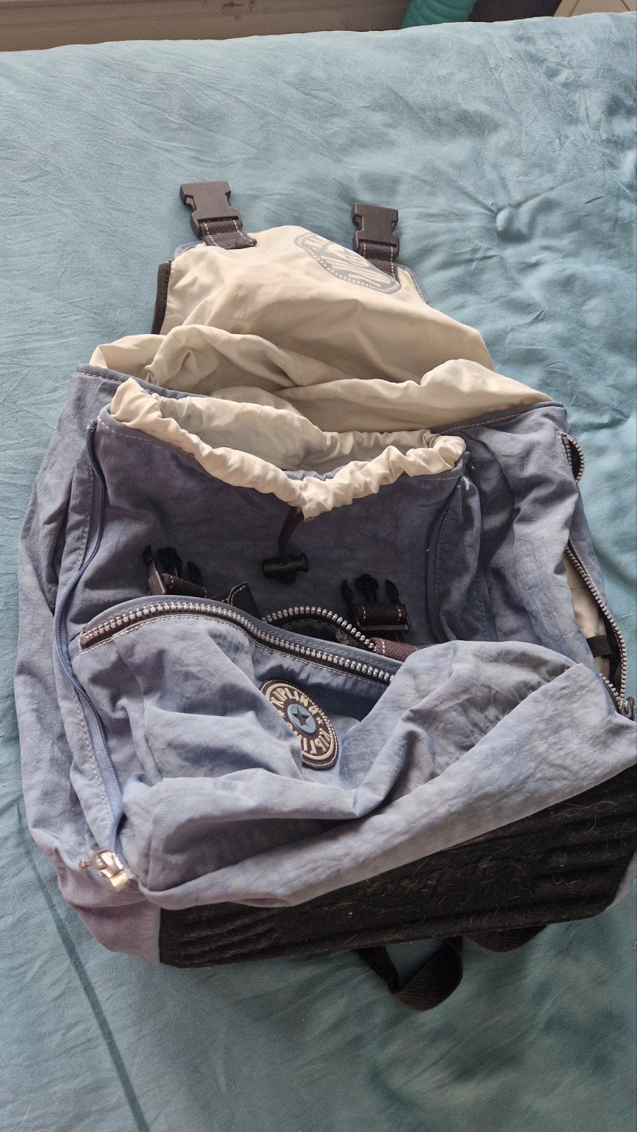 Kipling Rugzak - Blauw - Gebruikt, 45 tot 60 cm, Gebruikt, Kipling, 25 tot 40 cm