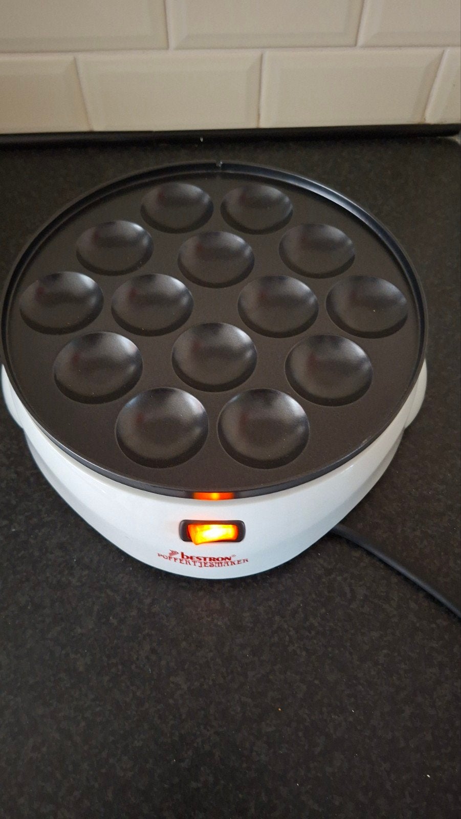 Bestron Poffertjesmaker - Perfect voor 14 Poffertjes, Ophalen of Verzenden, Nieuw