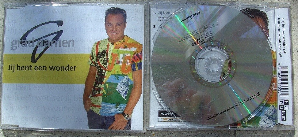 GRAD DAMEN Je bent een wonder CD-Single 8713953415334, Ophalen of Verzenden, Nieuw in verpakking, Levenslied of Smartlap, Single