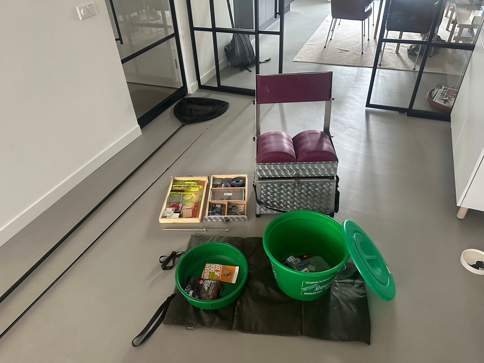 Complete vis set, Watersport en Boten, Ophalen of Verzenden, Gebruikt, Complete hengel