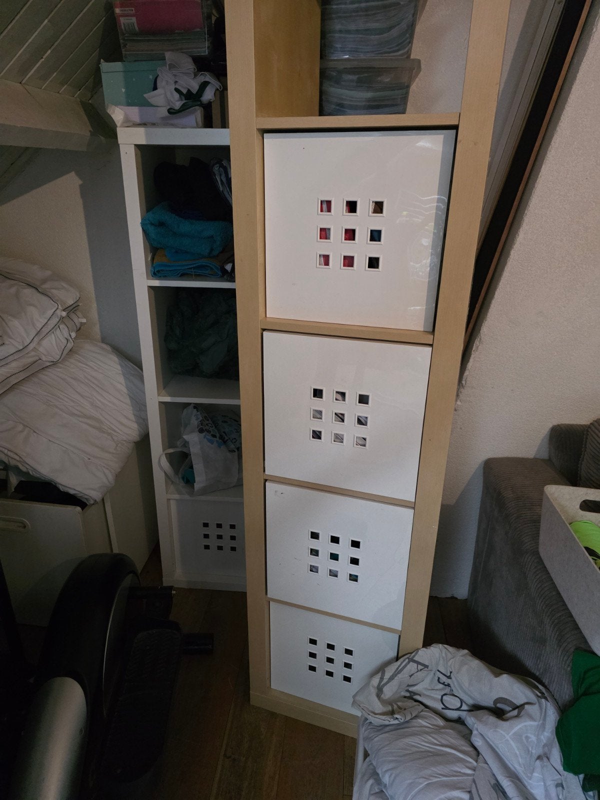 IKEA KALLAX/EXPEDIT Kast met 5 Vakken en Inzetstukken, Ophalen, Gebruikt