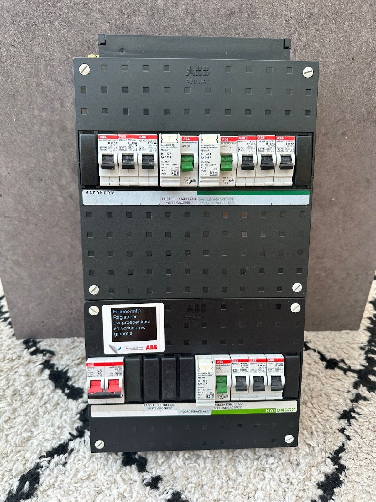 1 fase Abb groepenkast meterkast, Ophalen of Verzenden