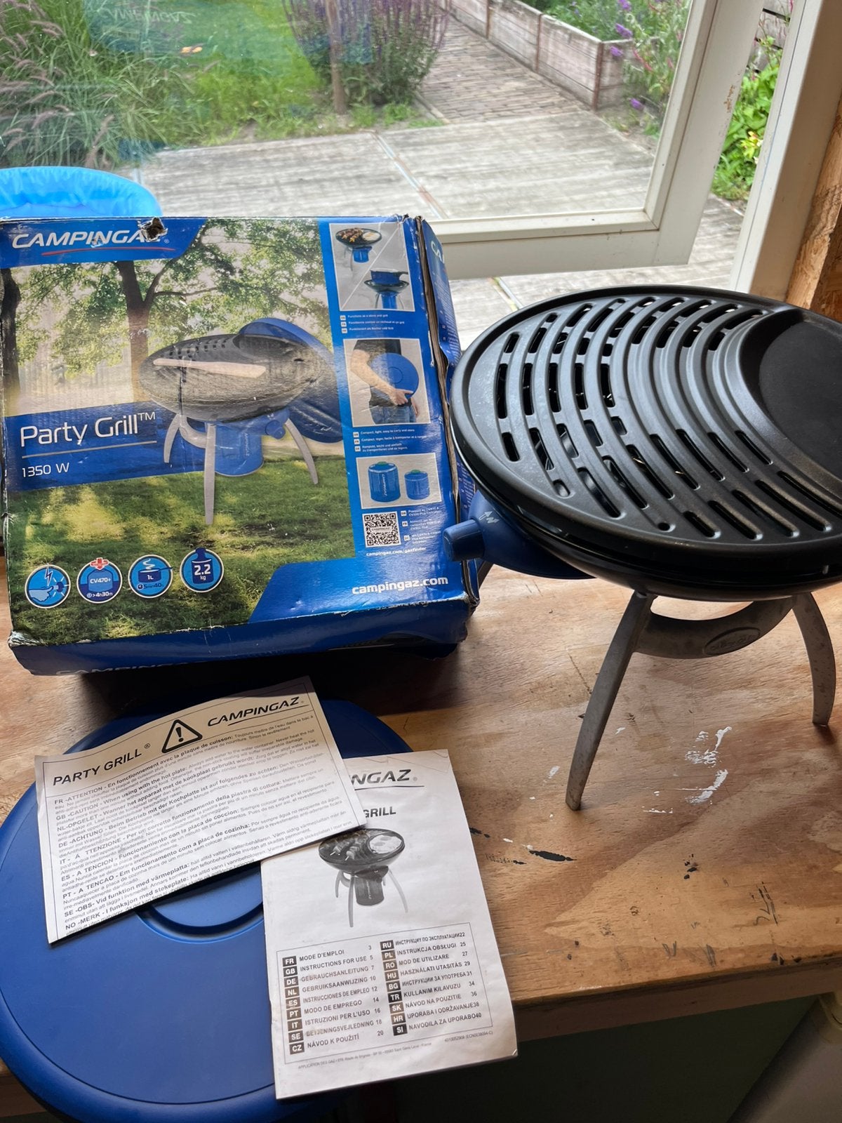 Campinggaz partygrill, Caravans en Kamperen, Ophalen, Zo goed als nieuw