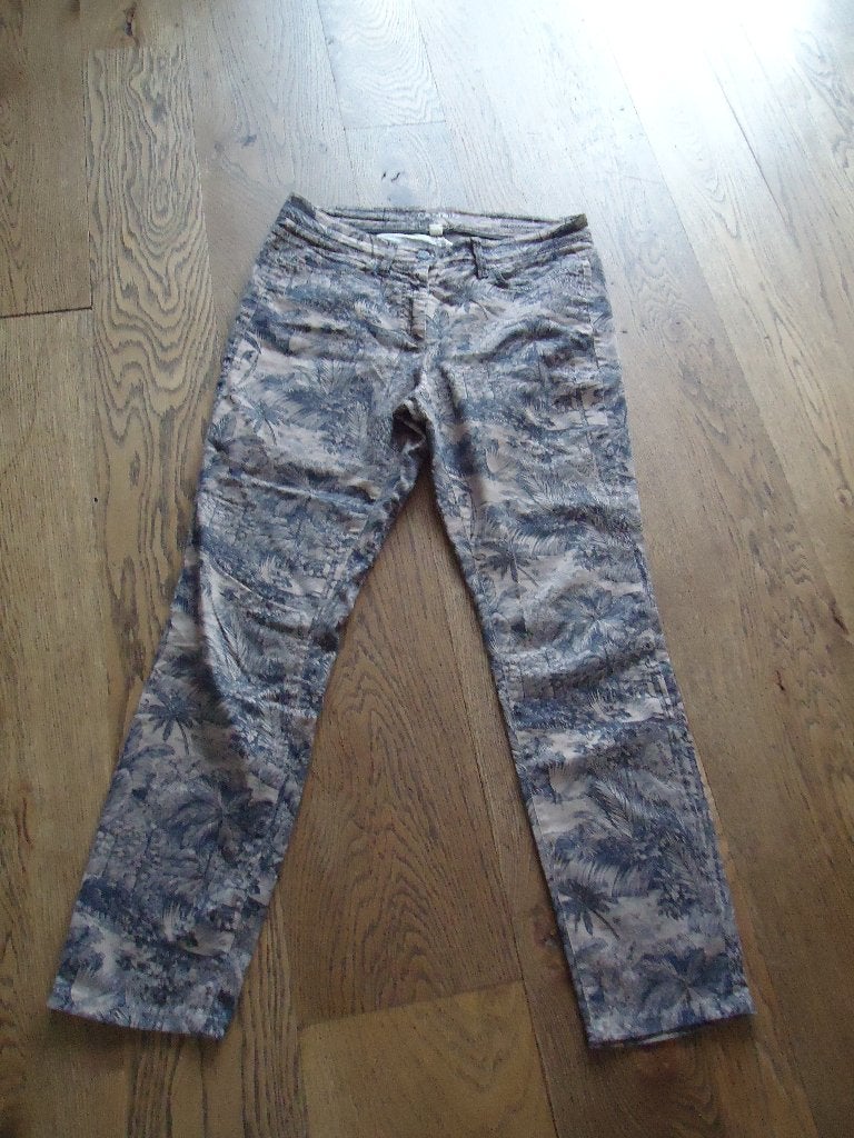 Bruin/zwarte Cambio stretch broek maat 40, Maat 38/40 (M), Cambio, Bruin, Ophalen of Verzenden