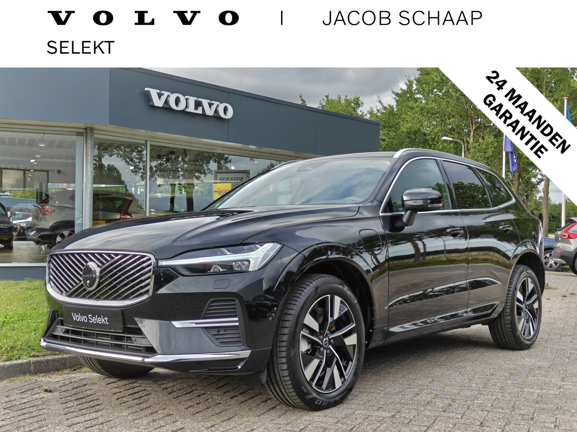 Volvo XC60 T6 AWD 350PK Plug-in Hybrid Plus Bright | BLIS |, Gebruikt, 4 cilinders, 1969 cc, Zwart