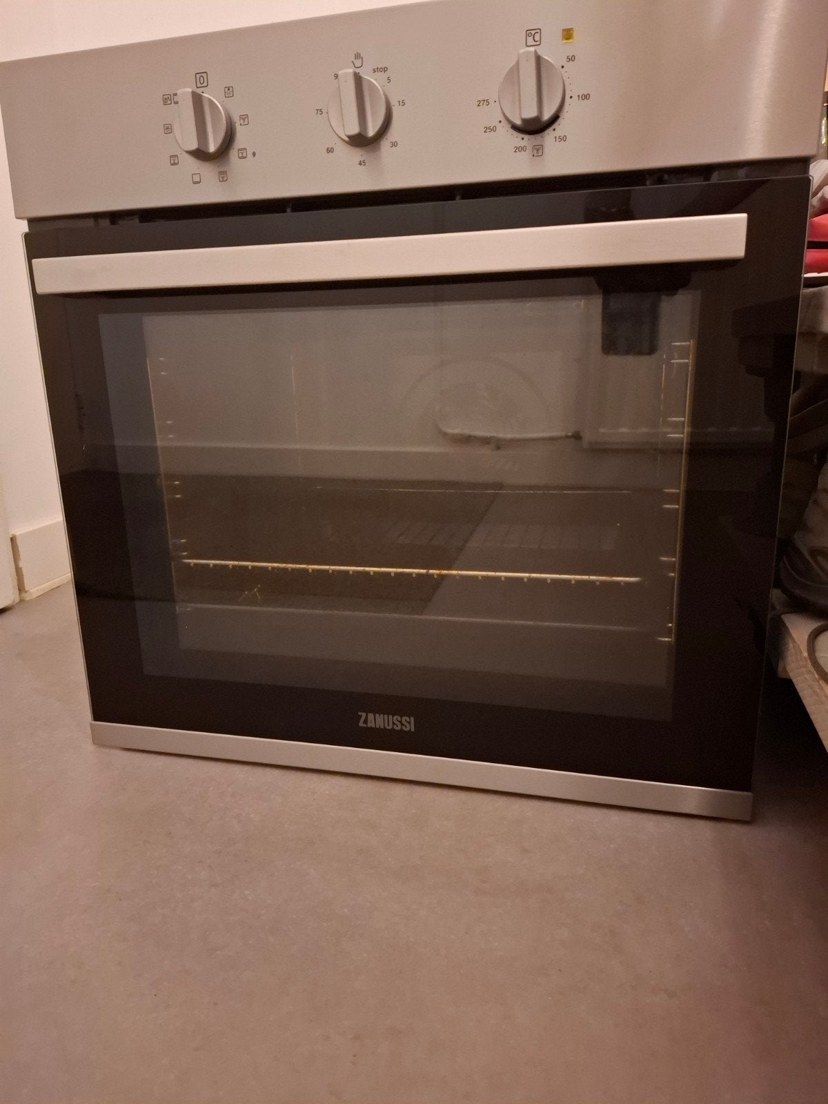 Zanussi inbouwoven, 72 liter, RVS, zeer goede staat, Ophalen, Hete lucht, Zanussi, Zo goed als nieuw