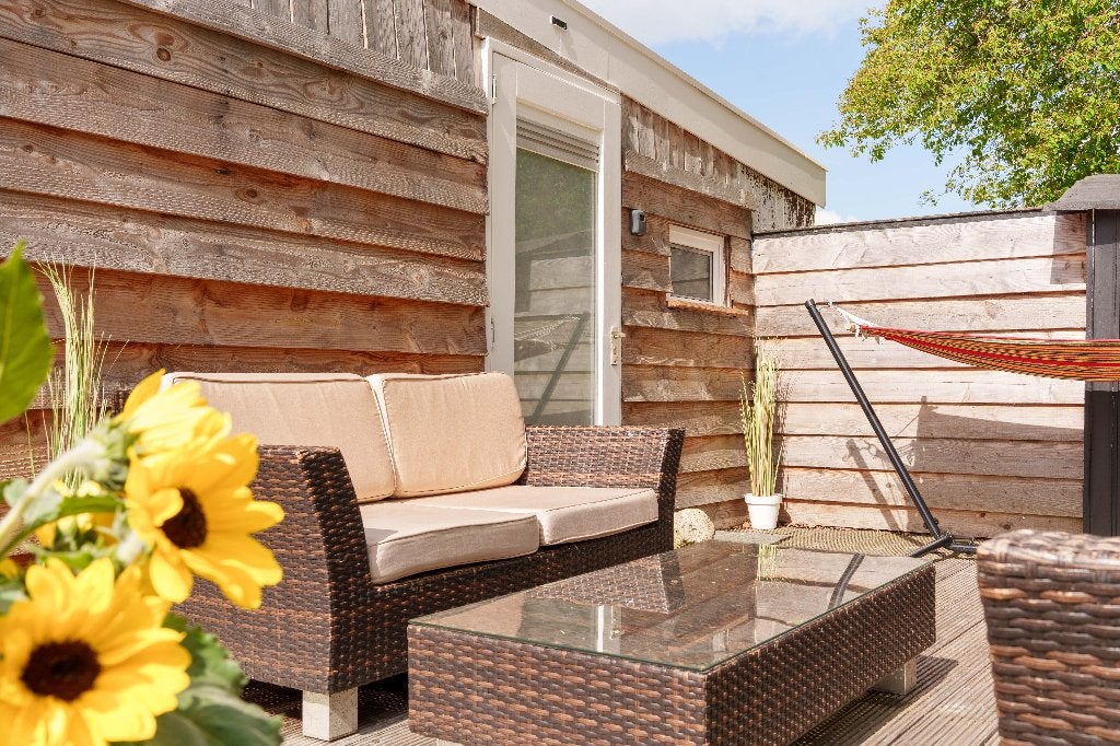 Houten chalet huisje vlakbij bos (Anloo) te koop, Chalet, Verkoop zonder makelaar, Groningen, 2 slaapkamers