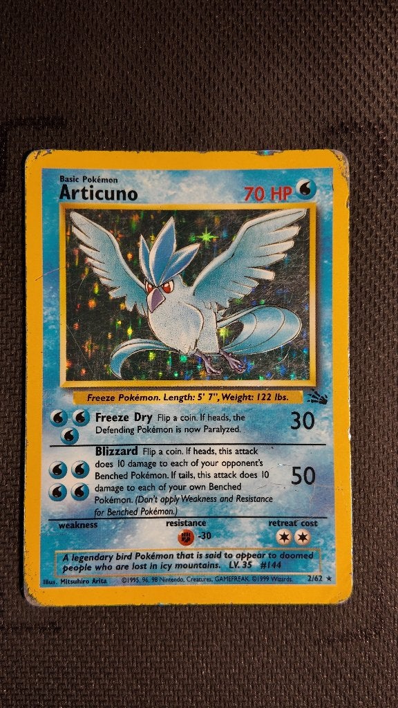 Articuno 2 Fossil | Pokemon kaart, Hobby en Vrije tijd, Verzamelkaartspellen | Pokémon, Ophalen, Zo goed als nieuw, Losse kaart