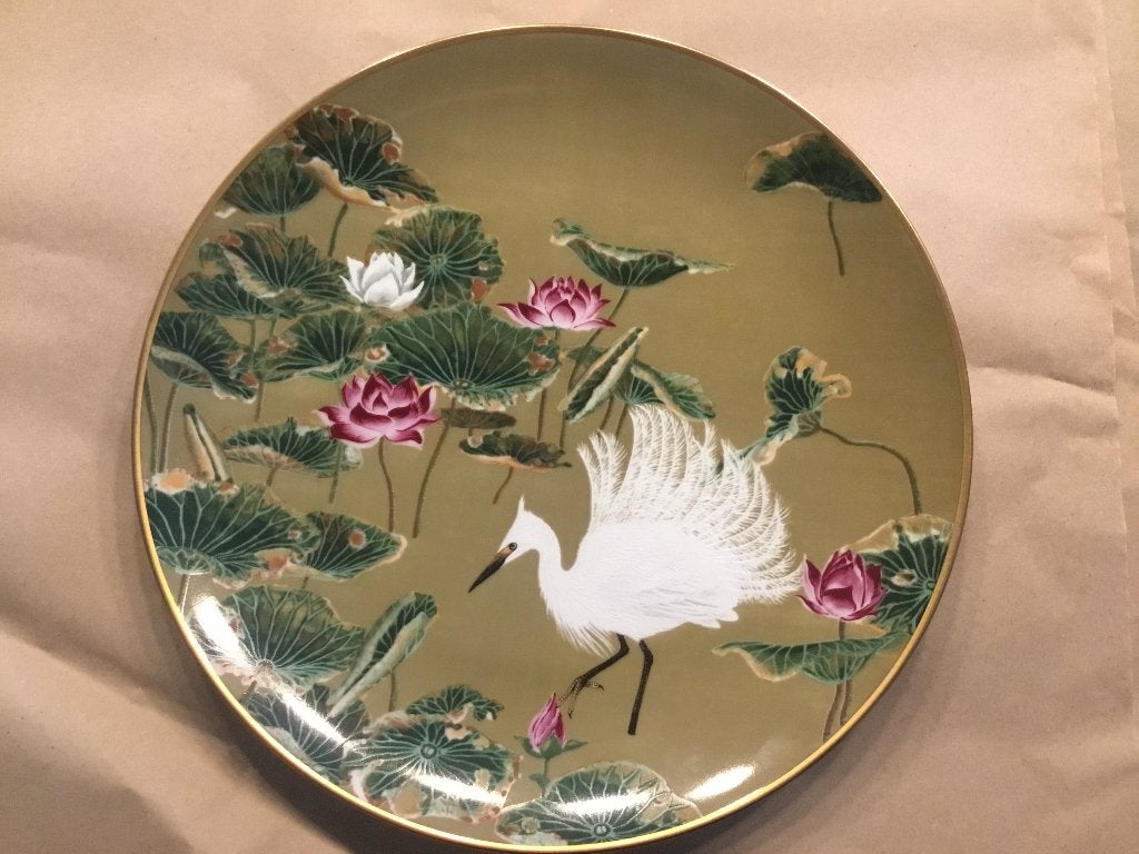 Franklin Mint wandborden Birds and Flowers of the Orient, Ophalen