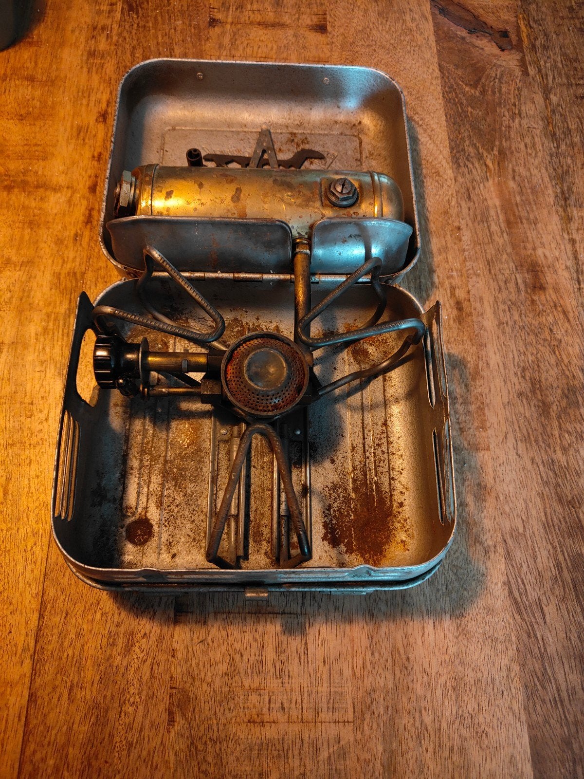 Vintage Benzine Campingbrander - Origineel en Compleet, Ophalen of Verzenden