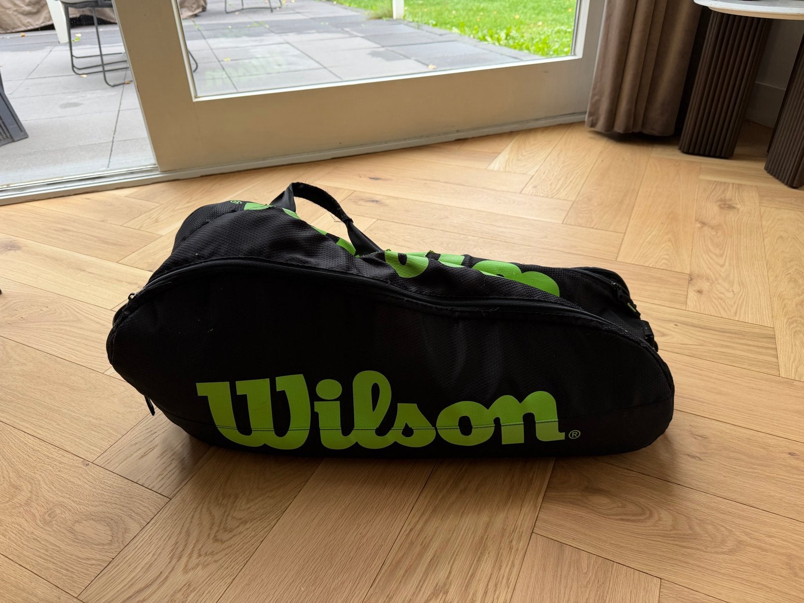 Wilson tennis tas - Zwart met groen logo, Ophalen, Gebruikt, Tas, Wilson