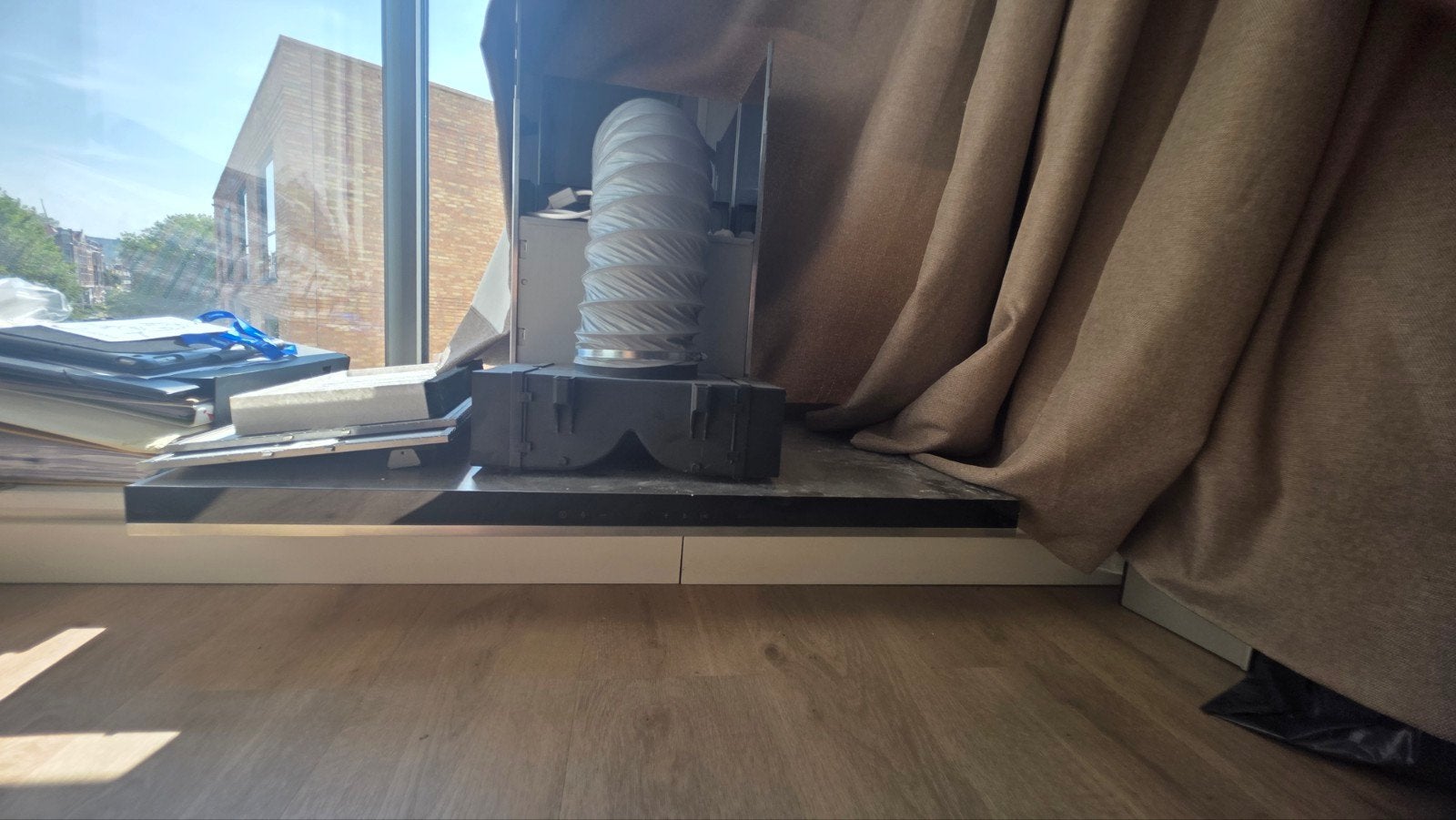 Siemens LC97BIP50 Wandschouwkap - 90 cm - RVS, Ophalen, Wandschouwkap, Motor, Zo goed als nieuw