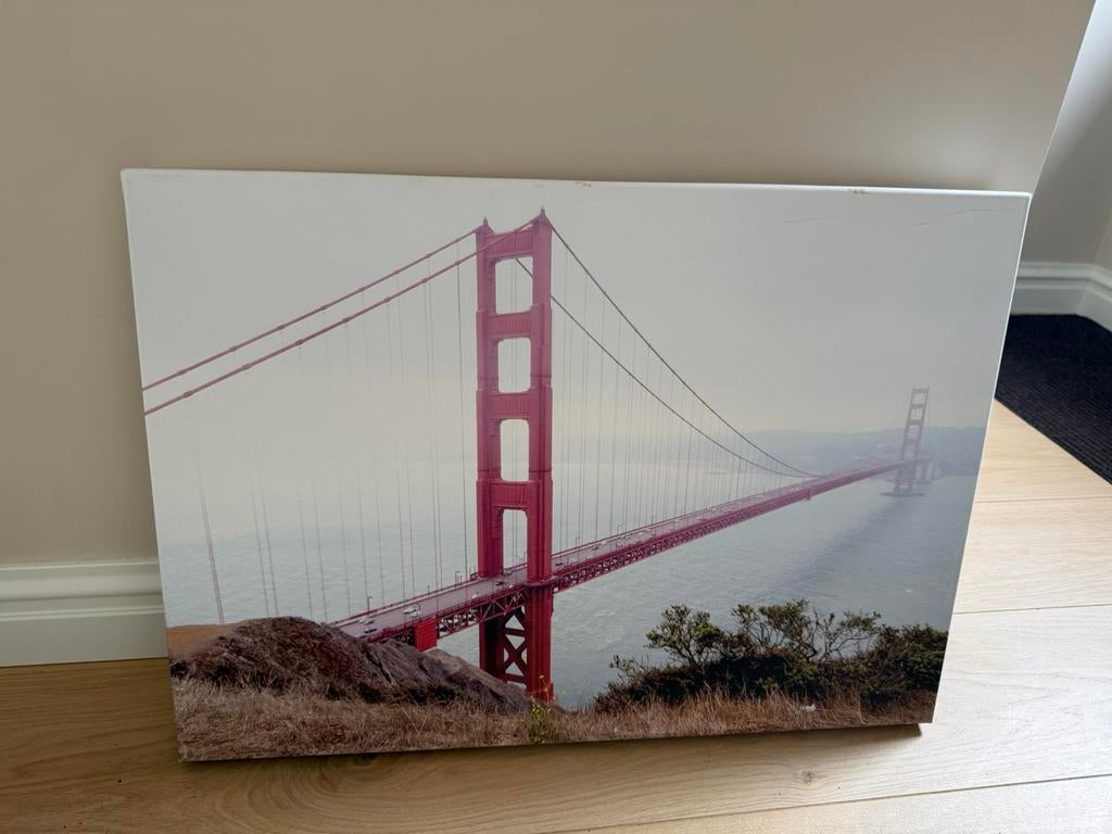Schilderij/foto doek San Francisco, Ophalen, Gebruikt, Schilderij