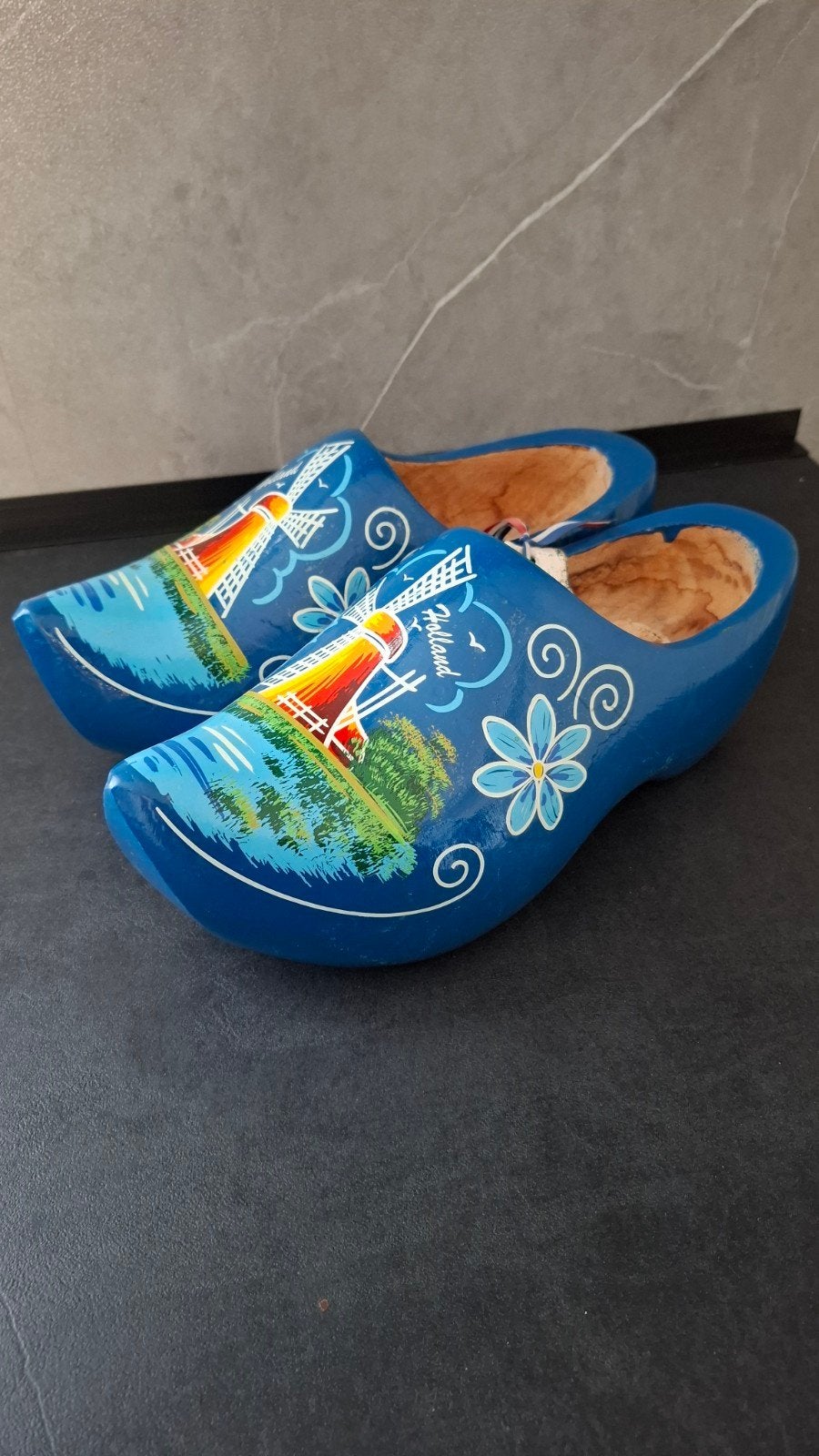 Blauwe Klompen met Molen en Bloemen - Maat 36, Ophalen of Verzenden, Zo goed als nieuw
