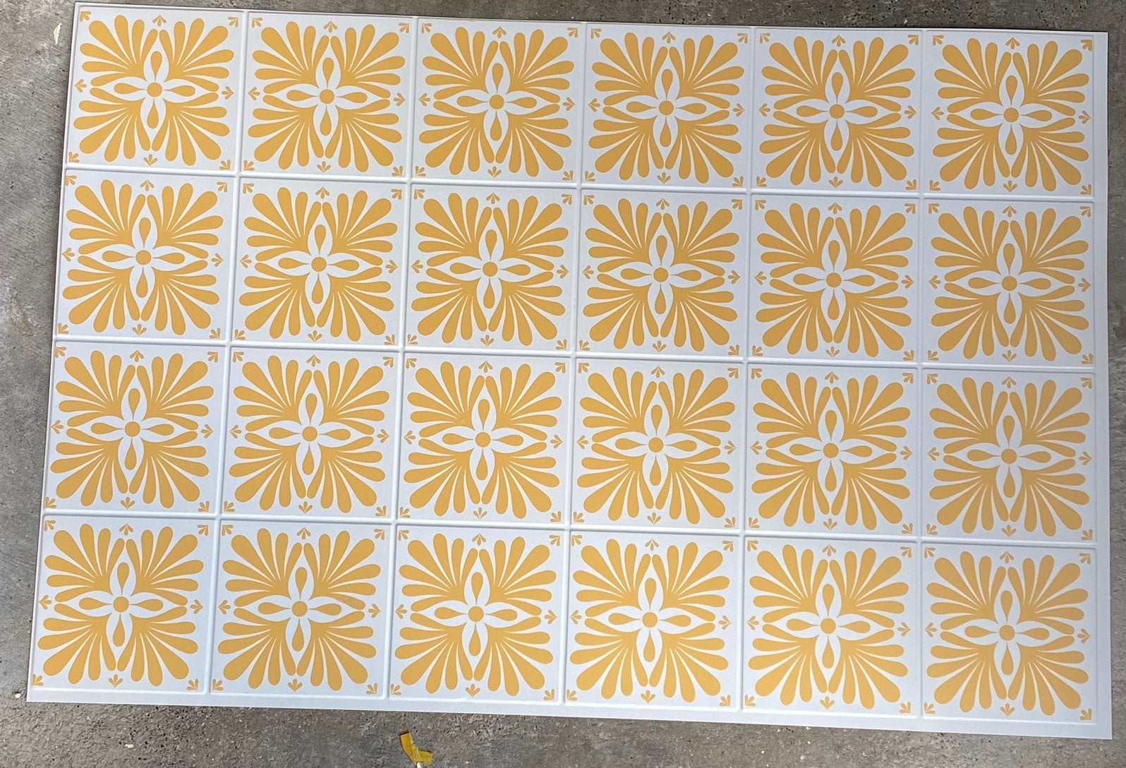 Tegels platen kunststof vintage retro oranje ddr, Doe-het-zelf en Verbouw, Tegels, Ophalen of Verzenden, Minder dan 5 m², Vloertegels