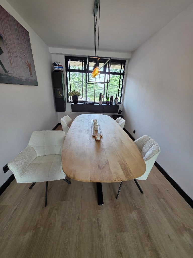 Eethoek te koop, Ophalen, Gebruikt, Eikenhout, 200 cm of meer