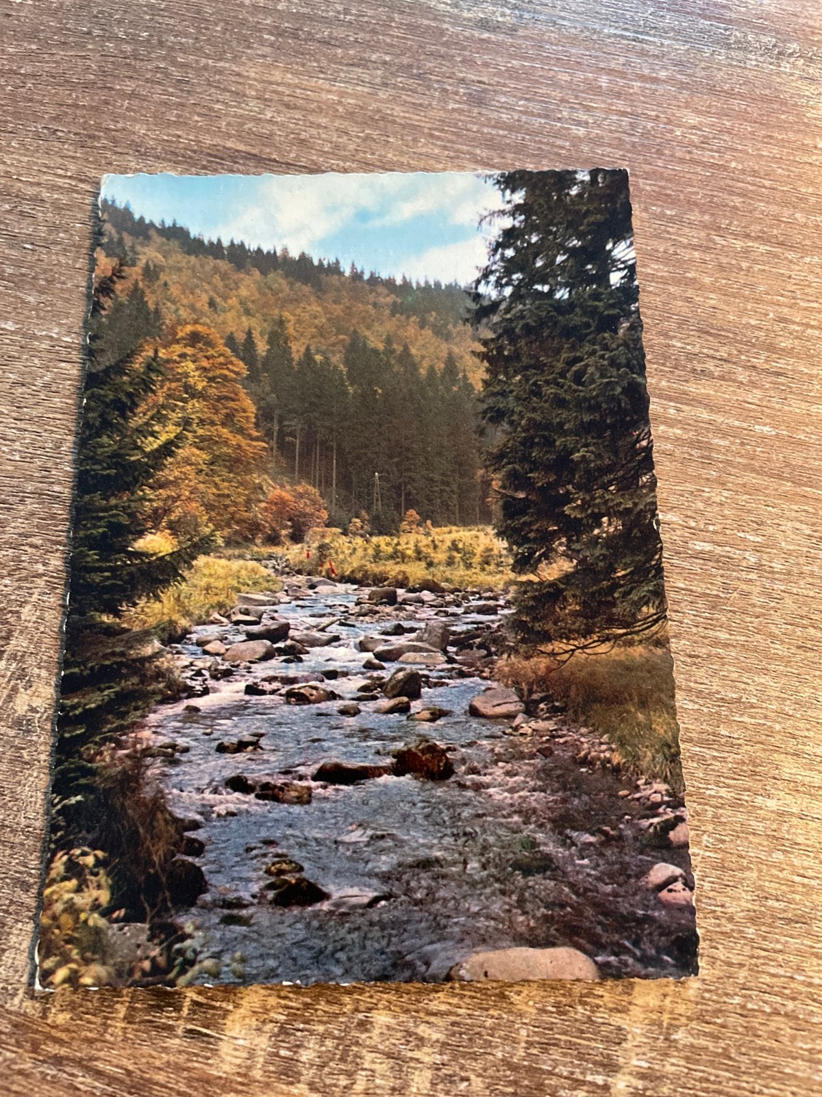 Oude ansichtkaart: Der Schöne Harz - Waldbach (1962), Verzamelen, Ophalen of Verzenden, 1960 tot 1980, Gelopen, Duitsland