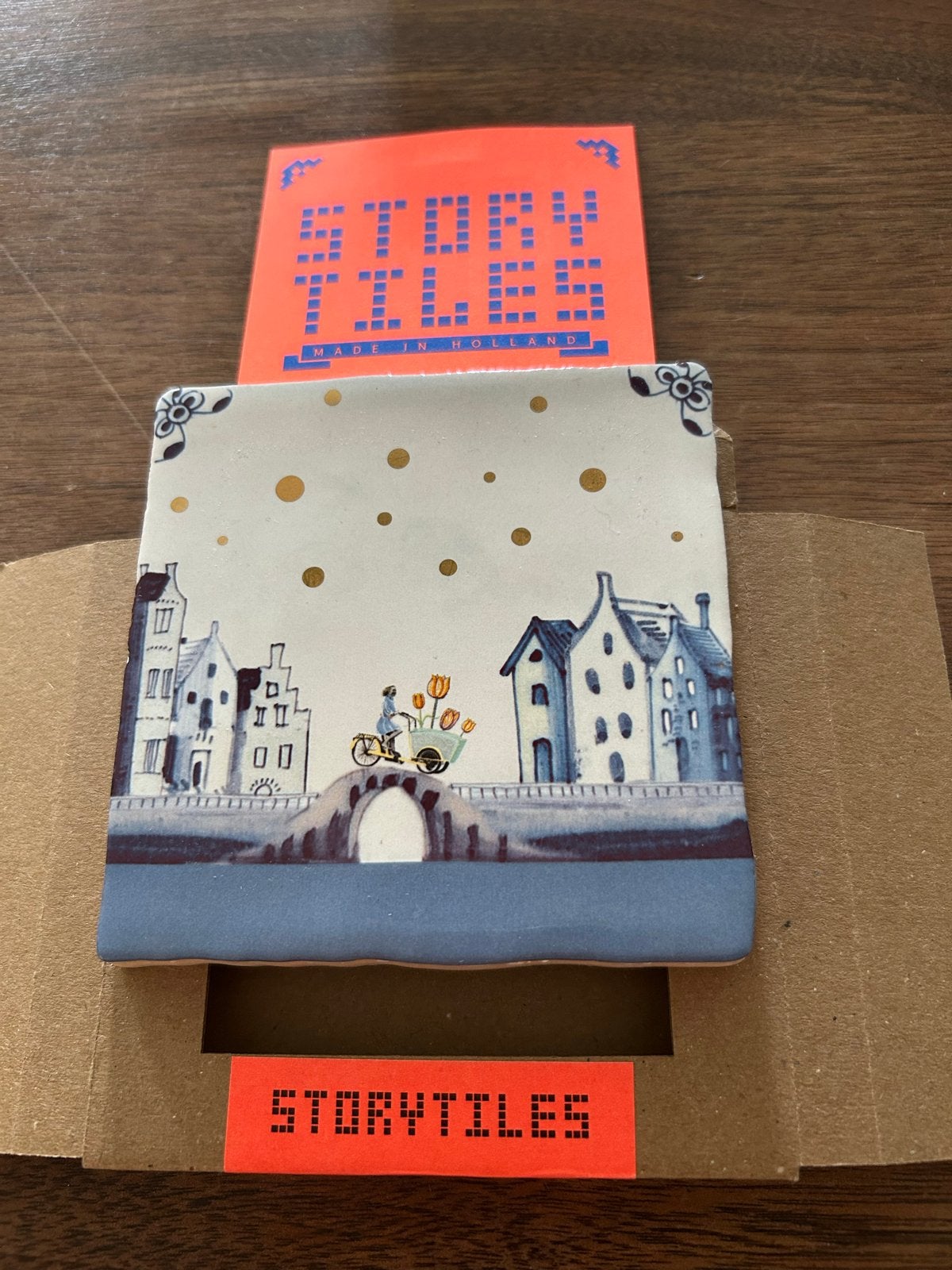 StoryTiles Delfts Blauw Tegel 10x10 cm - Amsterdam Grachten, Verzenden