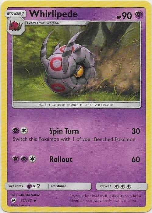 Burning Shadows,  Whirlipede [uncommon] 57/147, Verzenden, Nieuw, Losse kaart