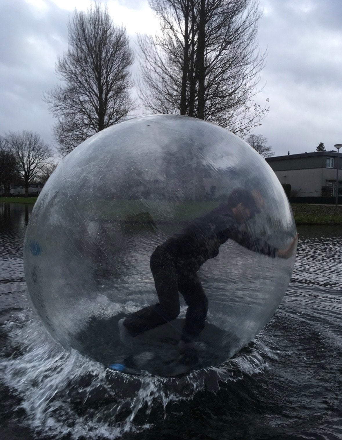 Grote opblaasbare waterbal / loopbal voor water, Ophalen, Gebruikt