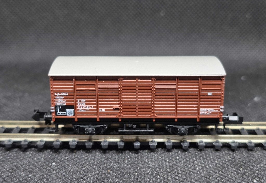 Minitrix 3253 - gedekte goederenwagen G10 (15627), Gebruikt, Gelijkstroom, Trix, Wagon