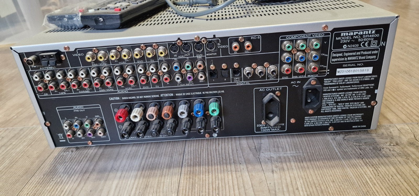 Marantz SR4600 AV Surround Receiver - Zilver, Marantz, Gebruikt, Ophalen of Verzenden, 60 tot 120 watt