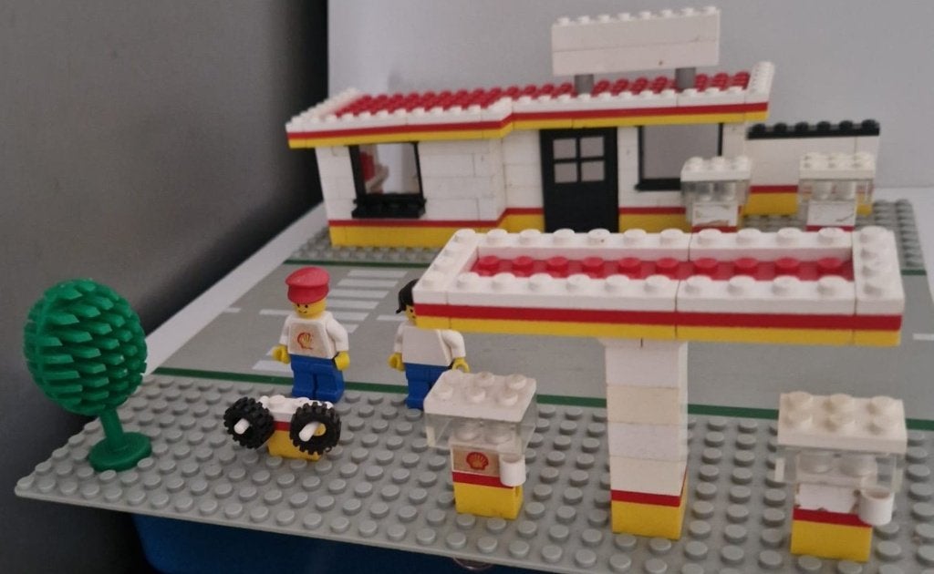 Lego 377 Shell Tankstation uit 1978, Gebruikt, Lego, Ophalen of Verzenden, LEGOLAND