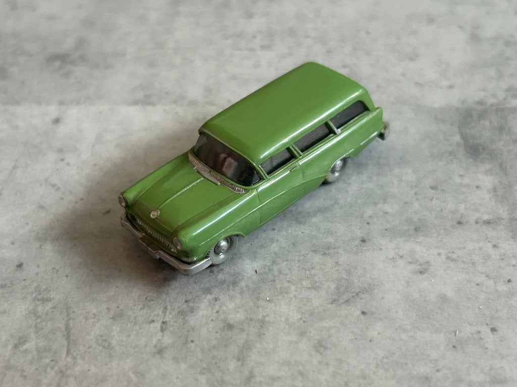 Wiking 1:87 Opel Rekord Caravan 1958 groen, Ophalen of Verzenden, Zo goed als nieuw, Auto, Wiking