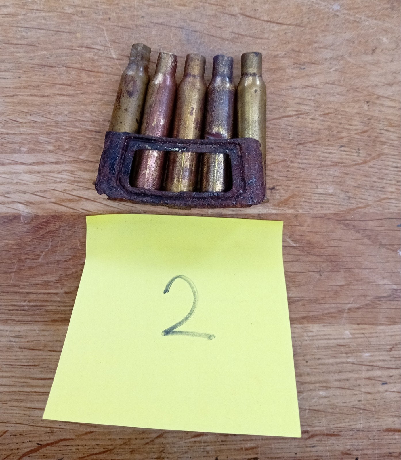Originele Nederlandse M.95 Mannlicher Laderclip 5 huls leeg!, Ophalen of Verzenden, Landmacht, Nederland, Hulzen of Bodemvondsten